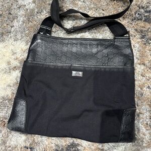 Vintage Gucci Black Crossbody Bag